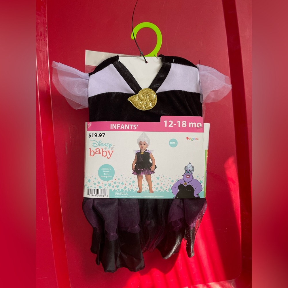 Ursula costume 12-18months three piece set